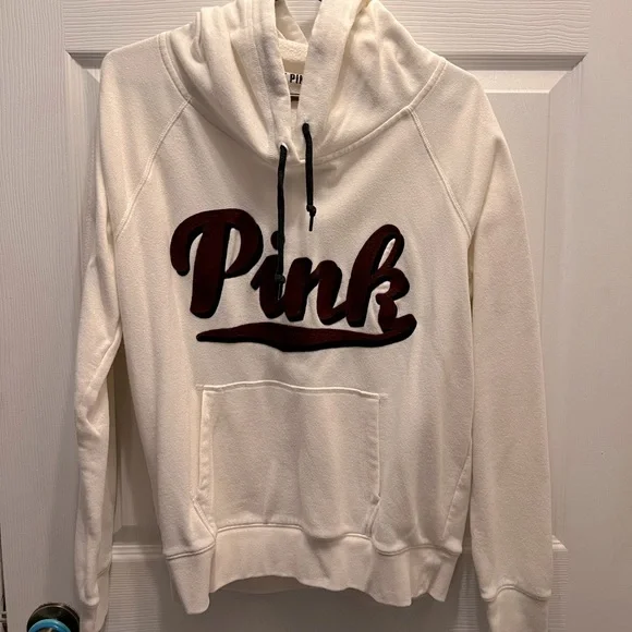 Pink Victoria s Secret Cowl Neck Hoodie